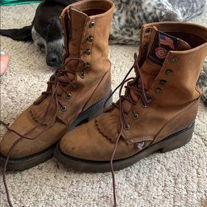 Justin work boots